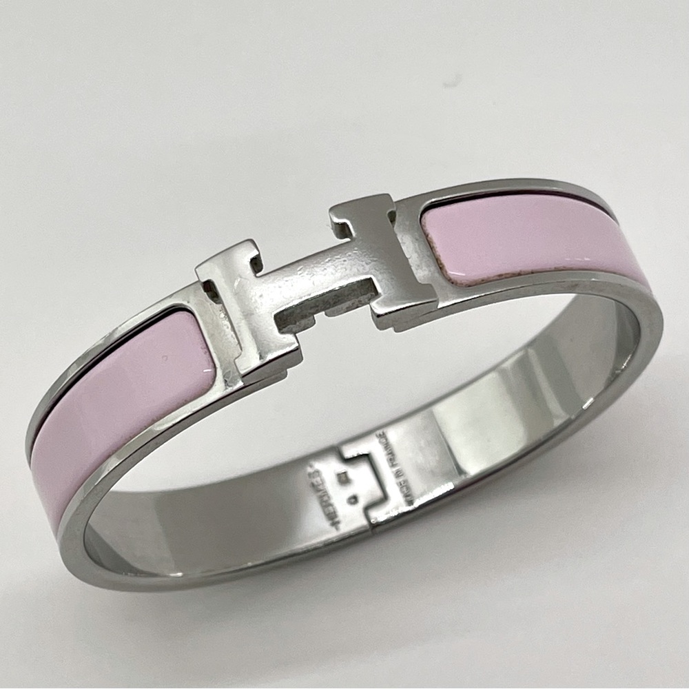 AUTHENTIC HERMES CLIC H BRACELET - PINK